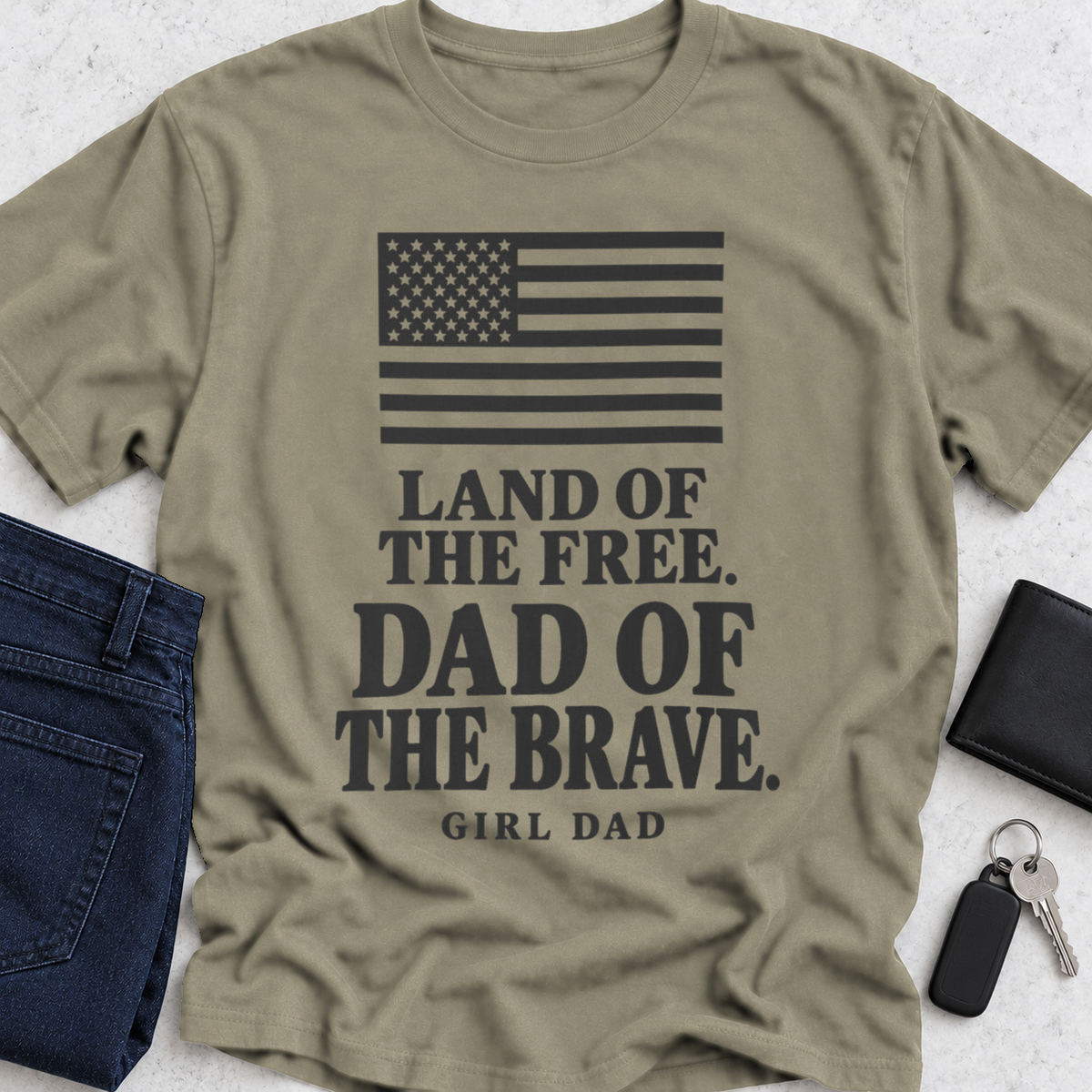 Land of the free Dad of the brave T-Shirt