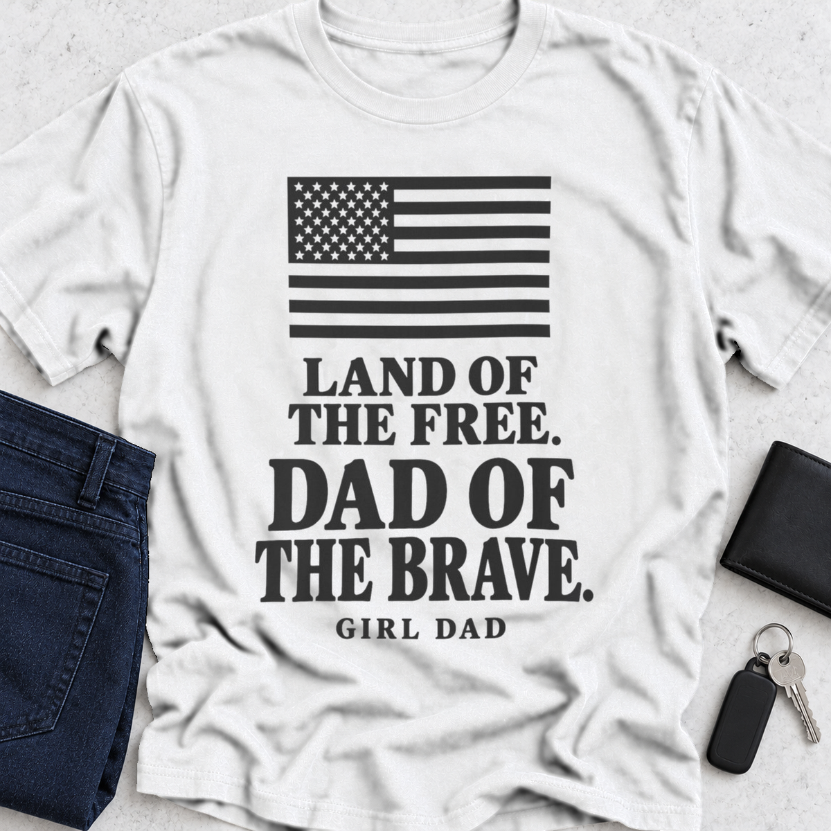 Land of the free Dad of the brave T-Shirt