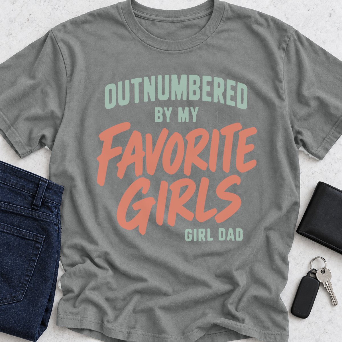 Outnumbered By My Favorite Girls T-Shirt