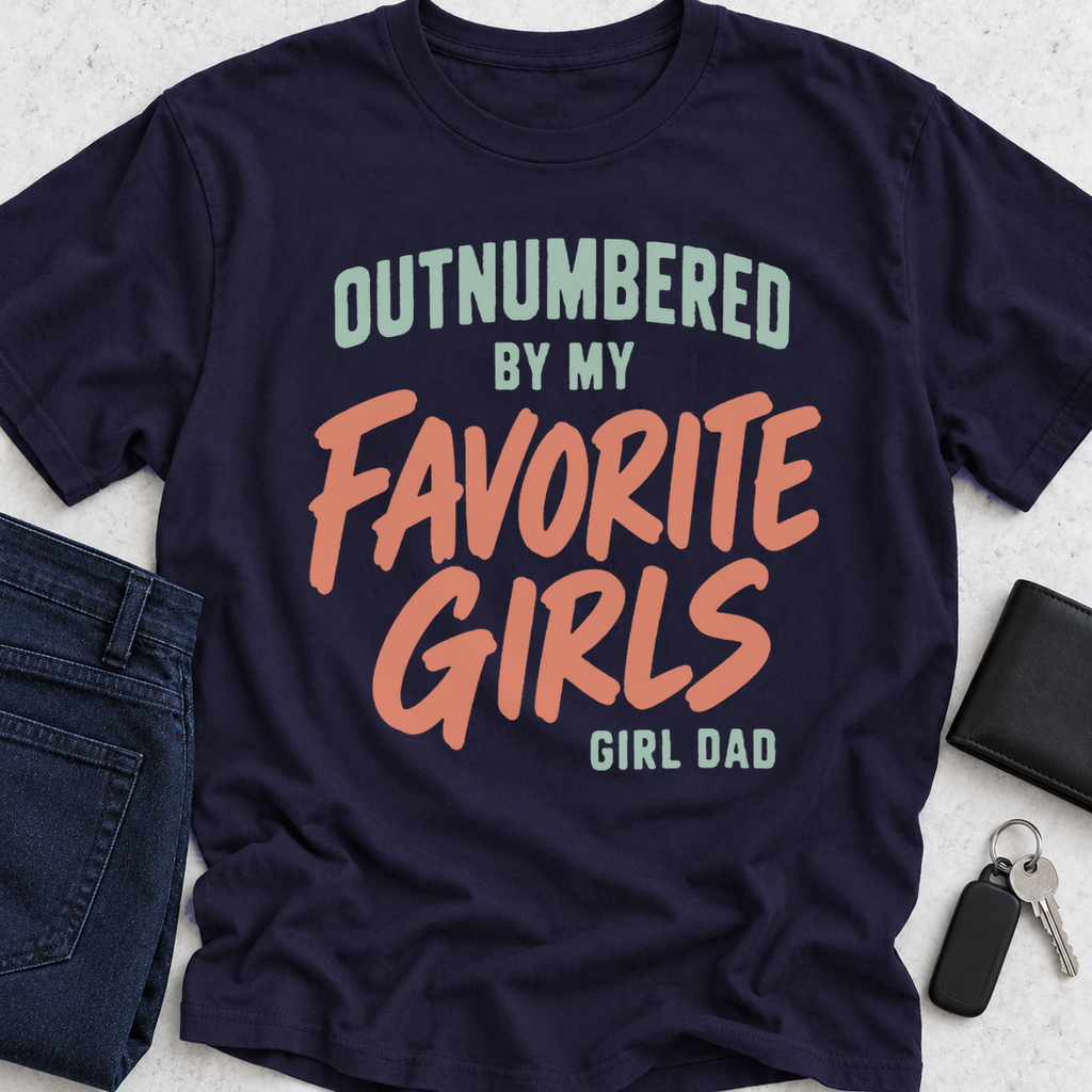 Outnumbered By My Favorite Girls T-Shirt