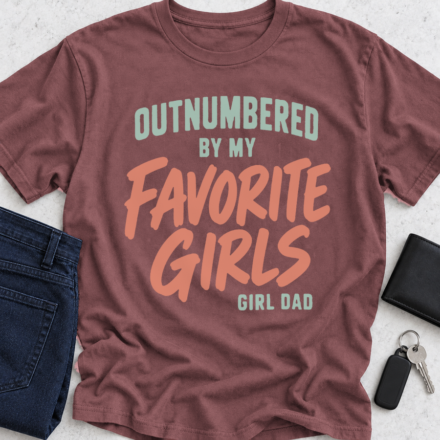 Outnumbered By My Favorite Girls T-Shirt