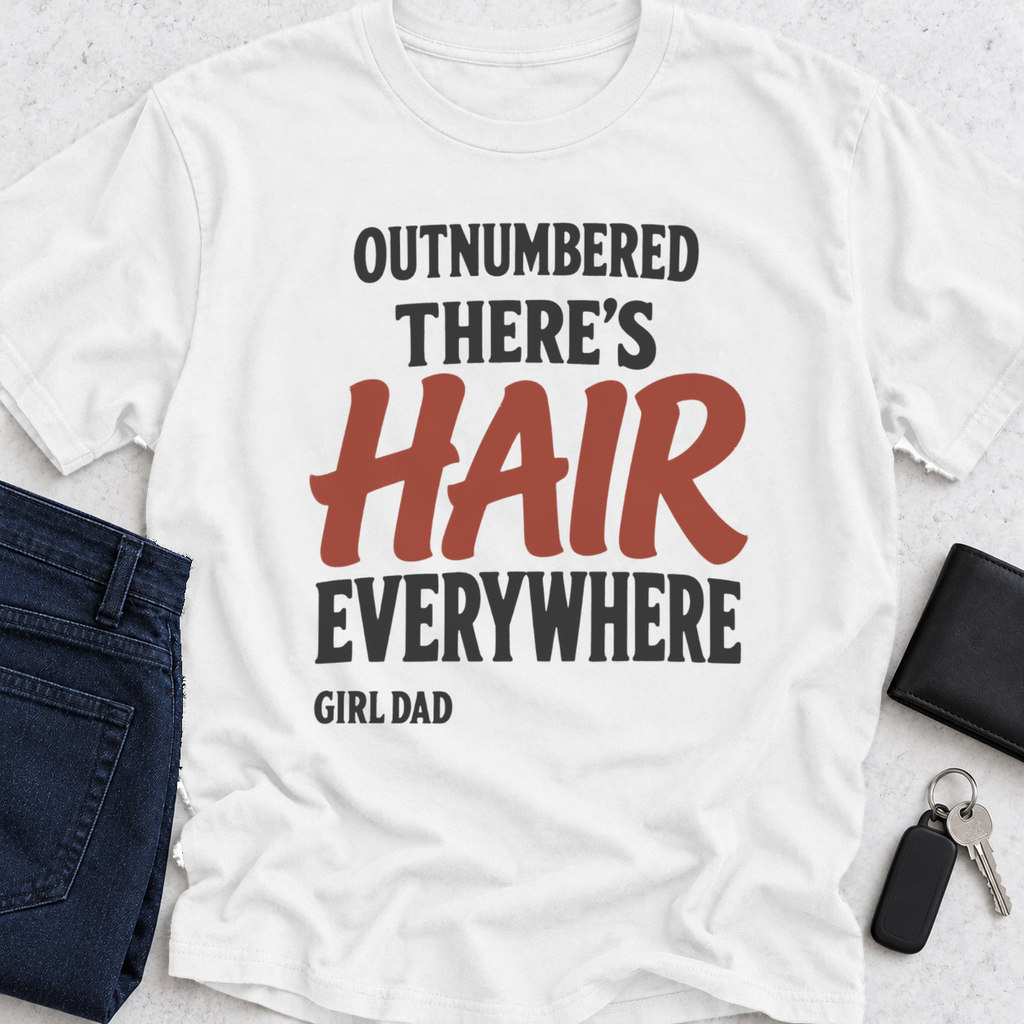 Outnumbered There's Hair Everywhere T-Shirt