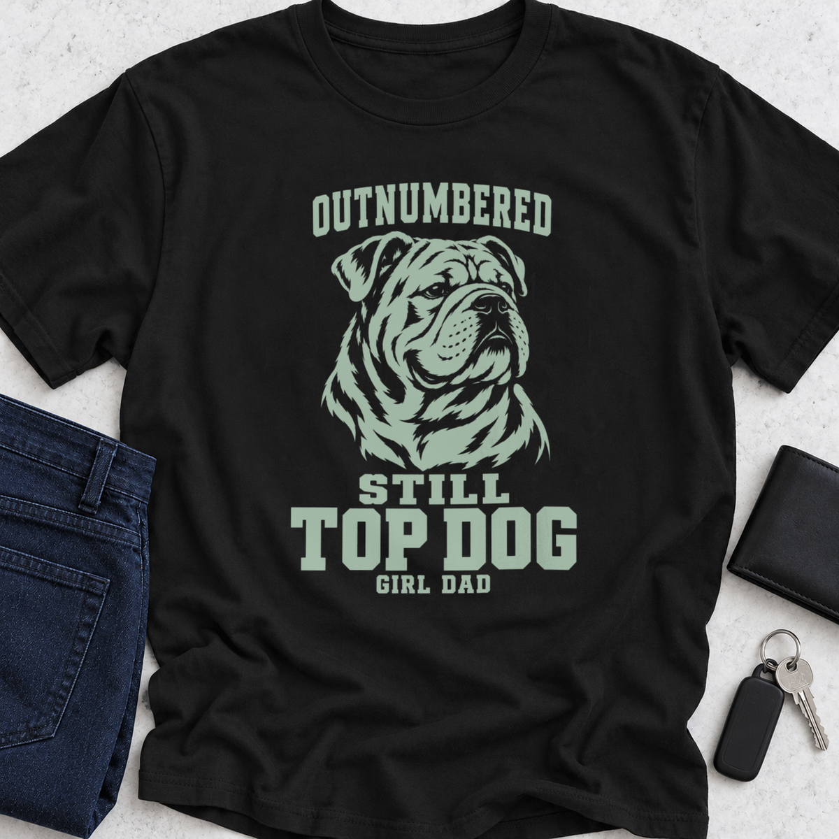 Outnumbered Still Top Dog T-Shirt