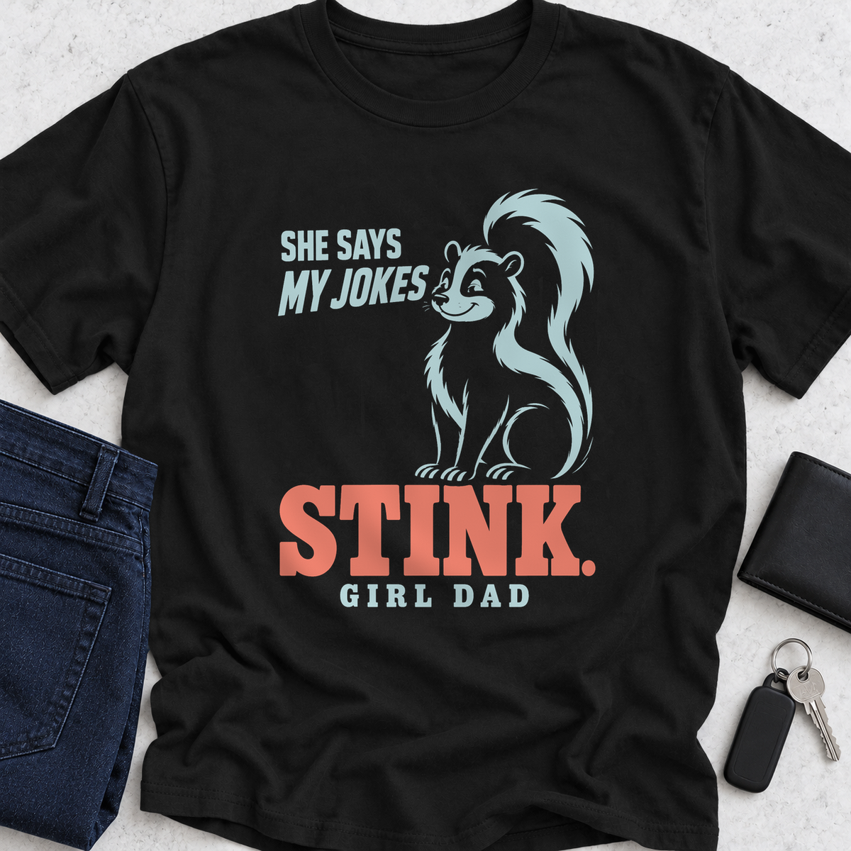 She Says My Jokes Stink T-Shirt