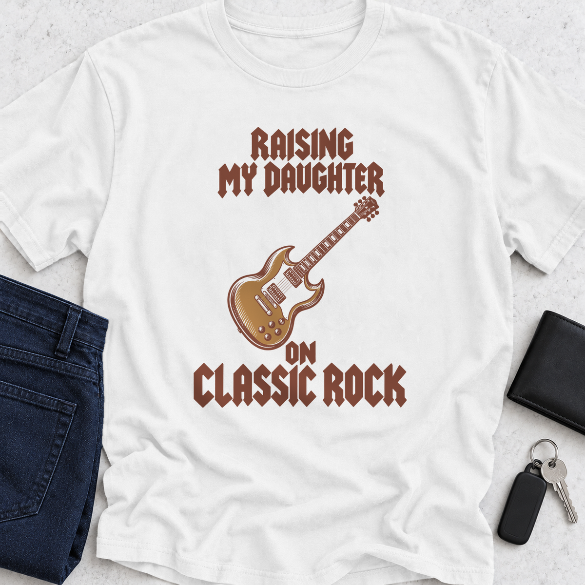 Raising My Daughter On Classic Rock T-Shirt