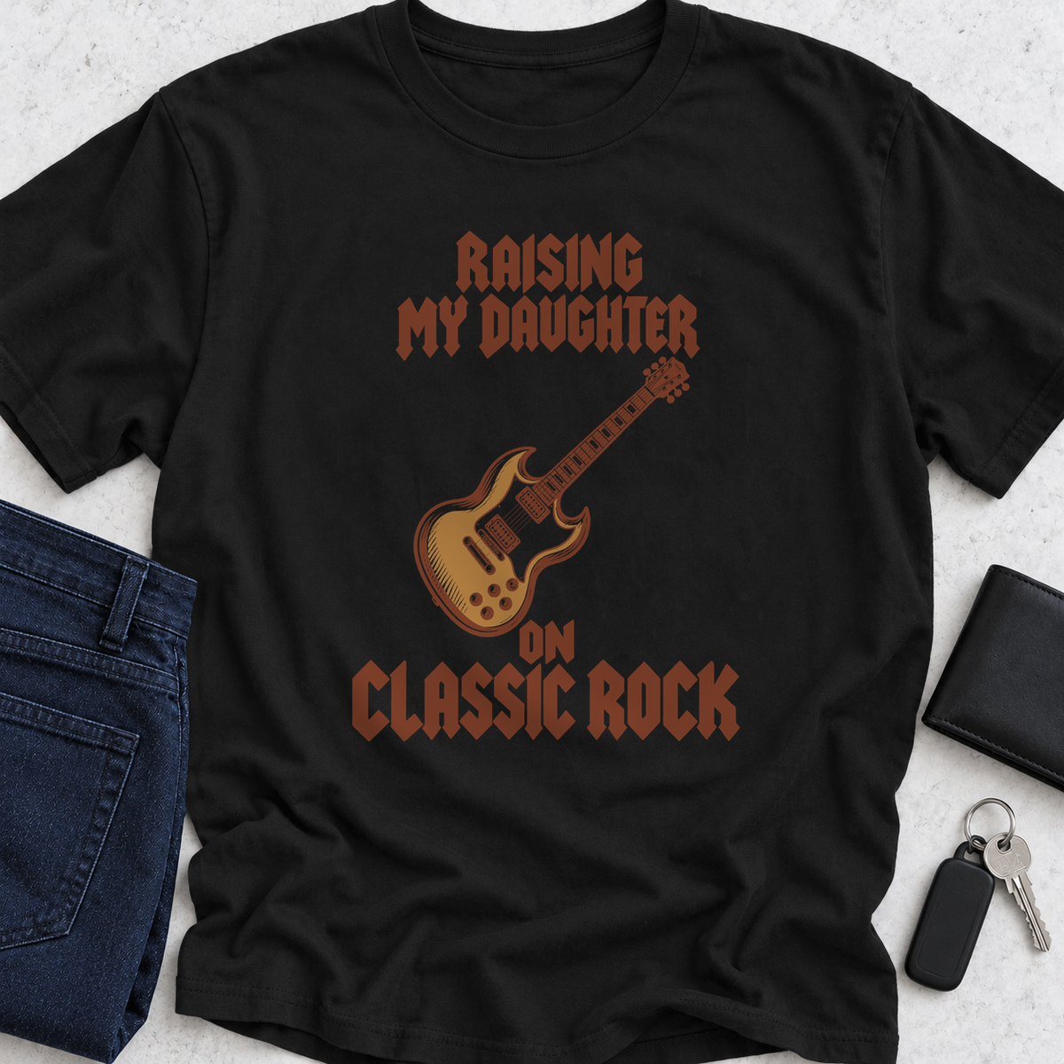 Raising My Daughter On Classic Rock T-Shirt