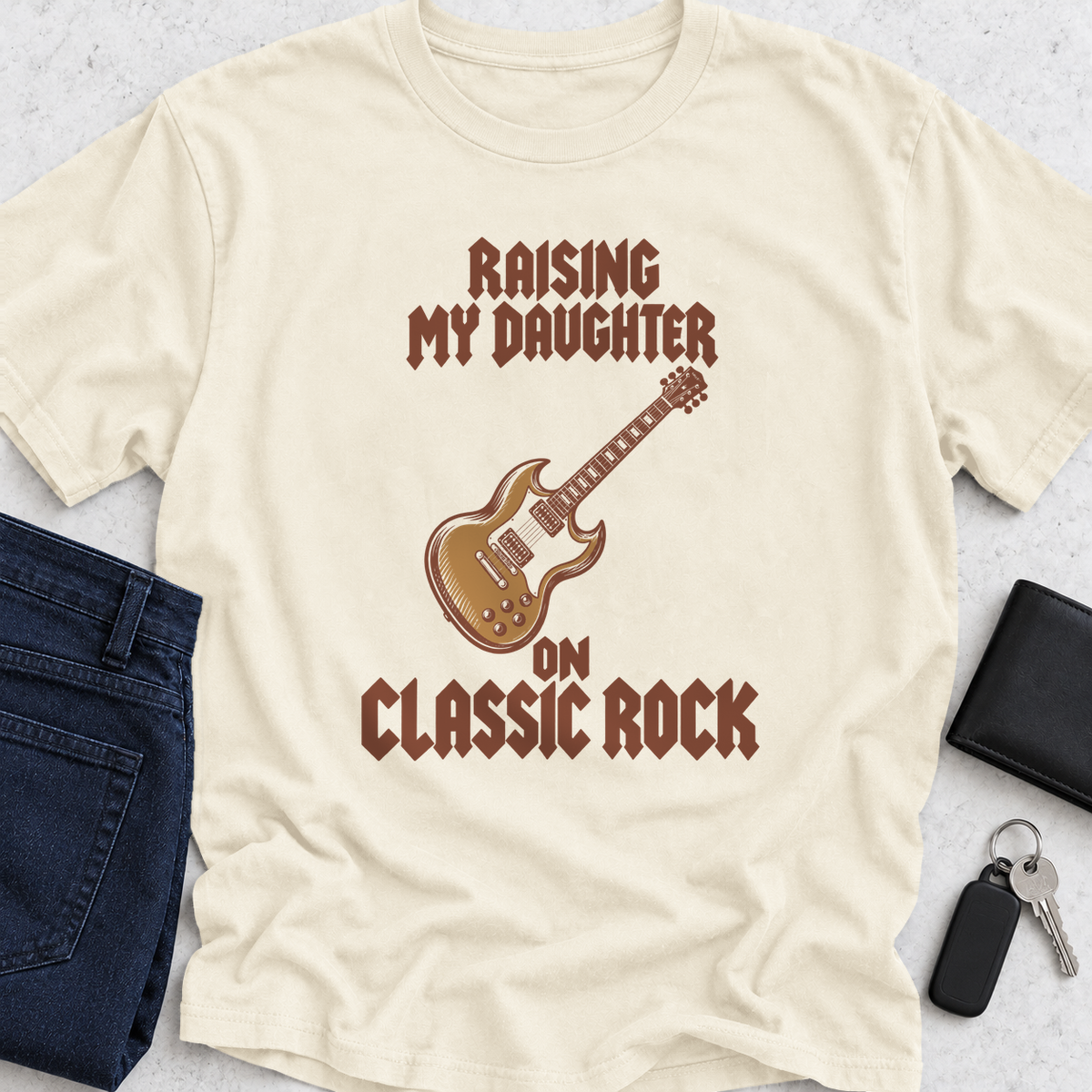 Raising My Daughter On Classic Rock T-Shirt