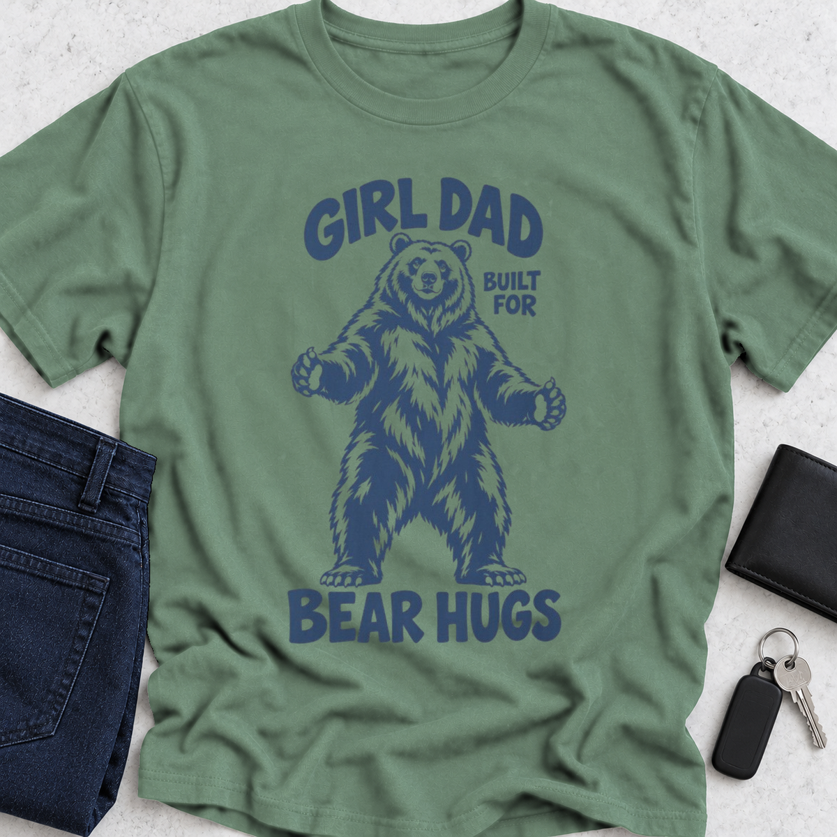 Girl Dad Built For Bear Hugs T-Shirt