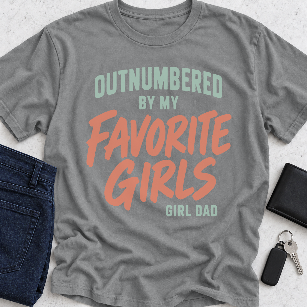 Outnumbered By My Favorite Girls T-Shirt