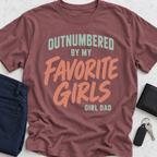Outnumbered By My Favorite Girls T-Shirt